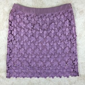 Yoana Baraschi Purple A-line Skirt, Size 4
